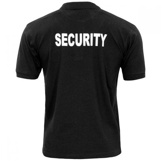 MFH Polo Shirt with Security Print Black