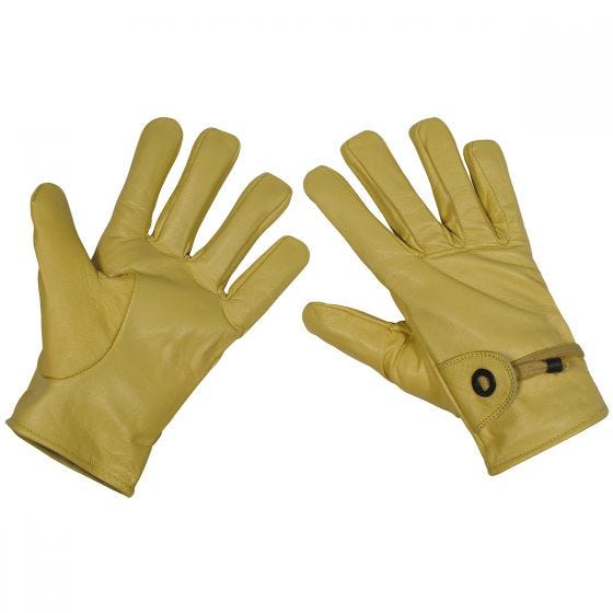 MFH Western Leather Gloves Beige