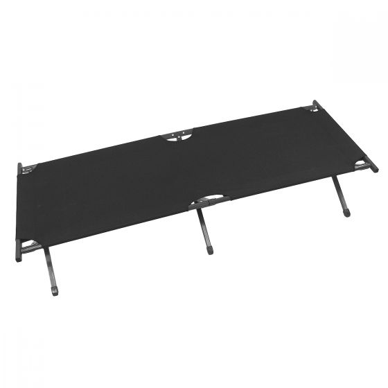 MFH US Aluminium Field Cot Black