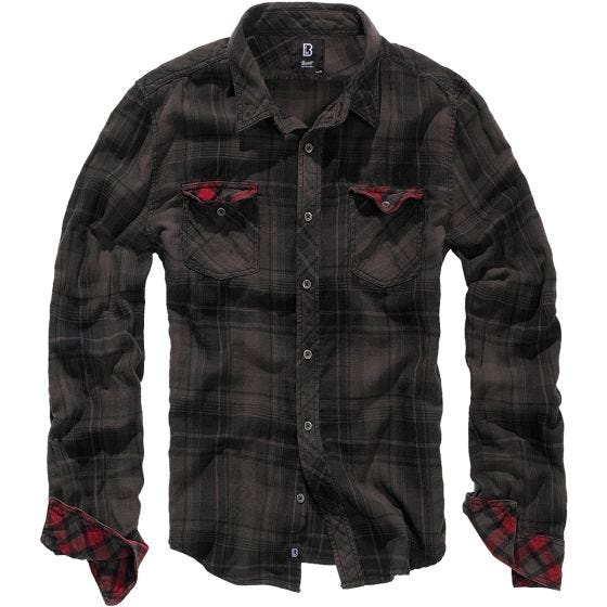 Brandit Checkshirt Duncan Brown / Black