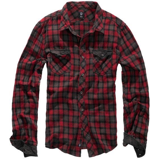 Brandit Checkshirt Duncan Red / Brown