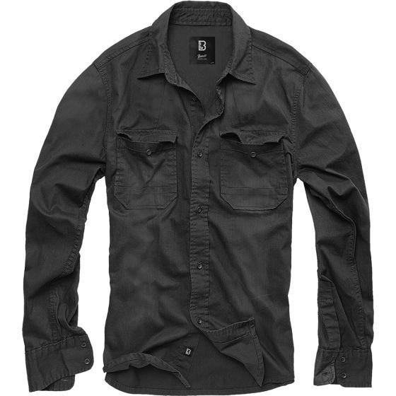 Brandit Hardee Denim Shirt Black