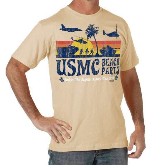 7.62 Design USMC Beach Party T-Shirt Sand