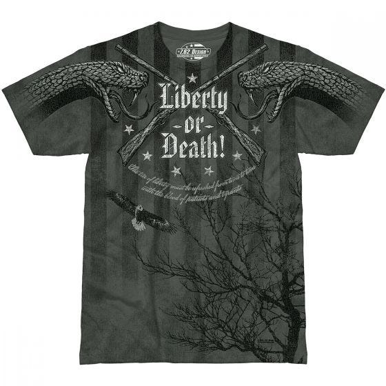 7.62 Design Liberty or Death T-Shirt Charcoal