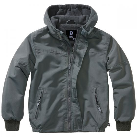 Brandit Kids Windbreaker Front Zip Anthrazit