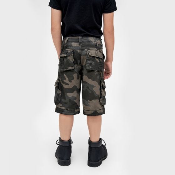 Brandit Kids BDU Shorts Dark Camo