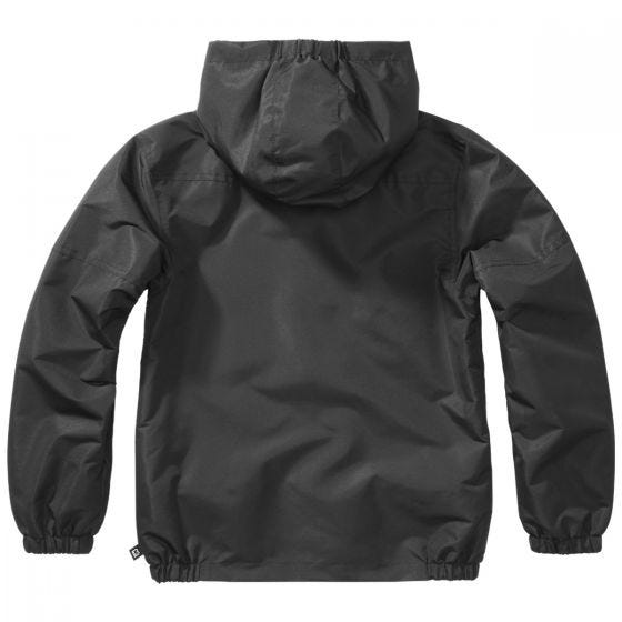 Brandit Kids Summer Windbreaker Front Zip Black