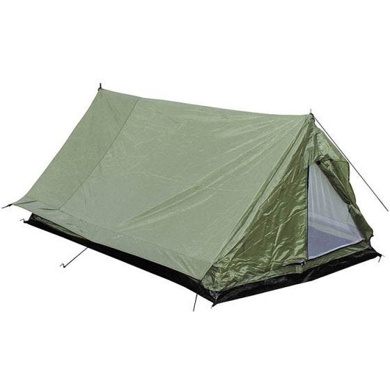 MFH 2 Person Tent Minipack with Mosquito Net OD Green