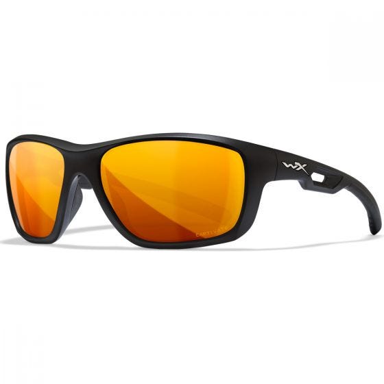 Wiley X WX Aspect Glasses - Captivate Polarized Bronze Mirror Lens / Matte Black Frame