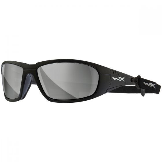 Wiley X WX Boss Glasses - Silver Flash Lens / Matte Black Frame