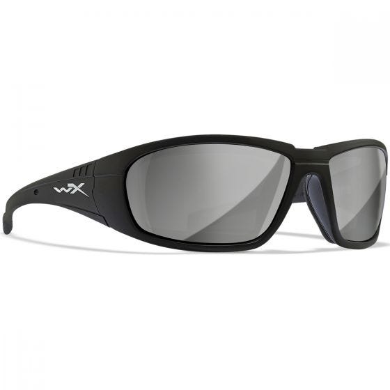 Wiley X WX Boss Glasses - Silver Flash Lens / Matte Black Frame