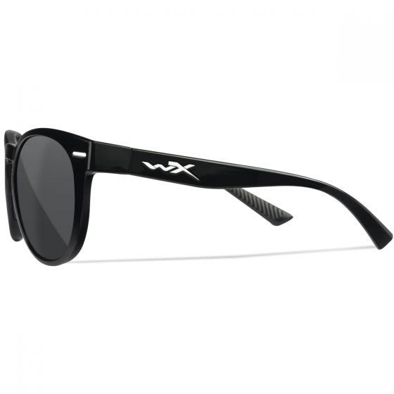 Wiley X WX Covert Glasses - Grey Lenses / Gloss Black Frame