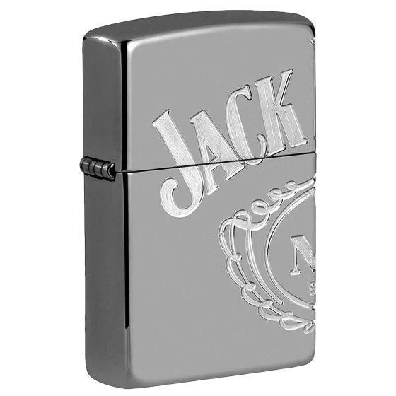 Zippo Jack Daniel's Armor Lighter Black Ice