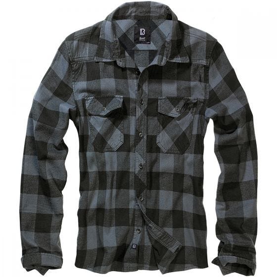 Brandit Check Shirt Black / Grey