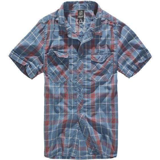 Brandit Roadstar Shirt Red / Blue