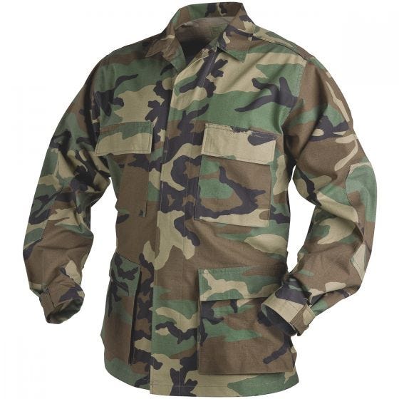 Helikon Genuine BDU Shirt Polycotton Ripstop Woodland