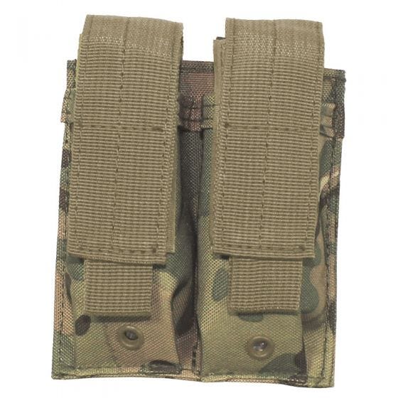 MFH Double 9mm Magazine Pouch Small MOLLE Operation Camo