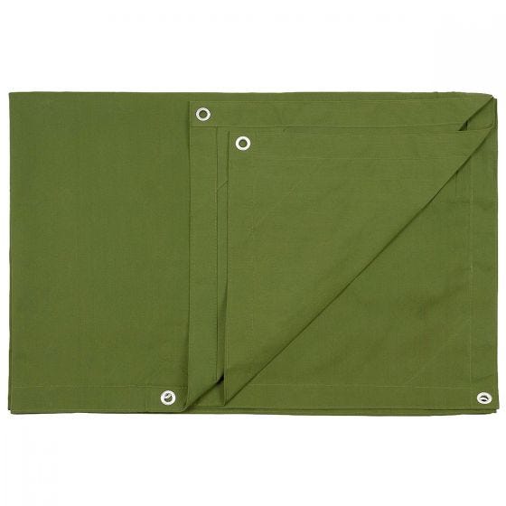 MFH Canvas Tarpaulin Metal Eyelets 305x365cm Olive