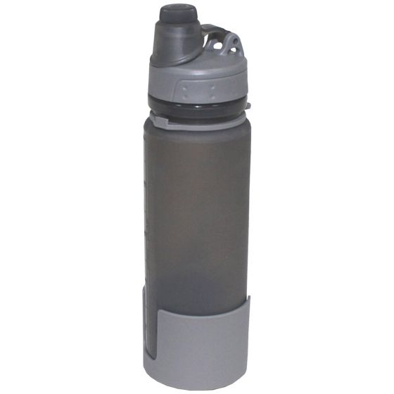 Fox Outdoor Foldable Drinking Bottle Grey