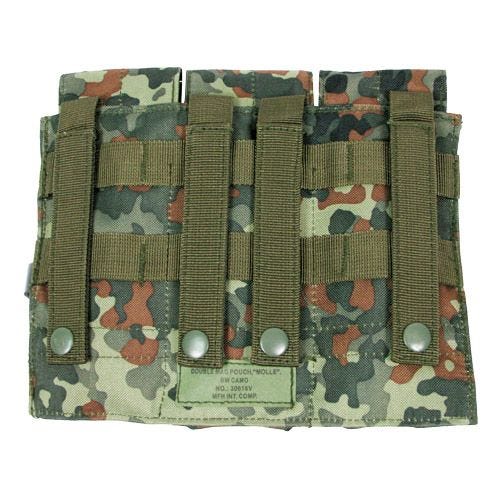 MFH Triple M4/M16 Magazine Pouch MOLLE Flecktarn