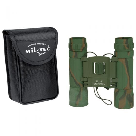 Mil-Tec Foldable Binocular 10x25 Camo