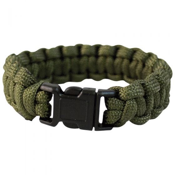 Mil-Tec Paracord Wrist Band 22mm Olive