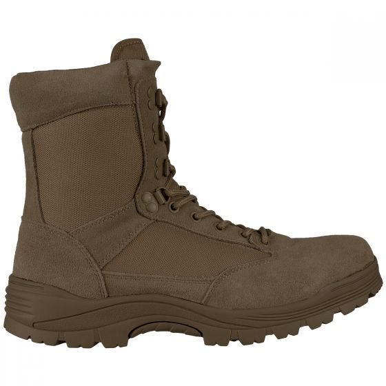Mil-Tec Tactical Side Zip Boots Brown