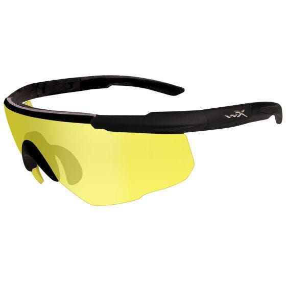 Wiley X Saber Advanced Glasses - Pale Yellow Lens / Matte Black Frame