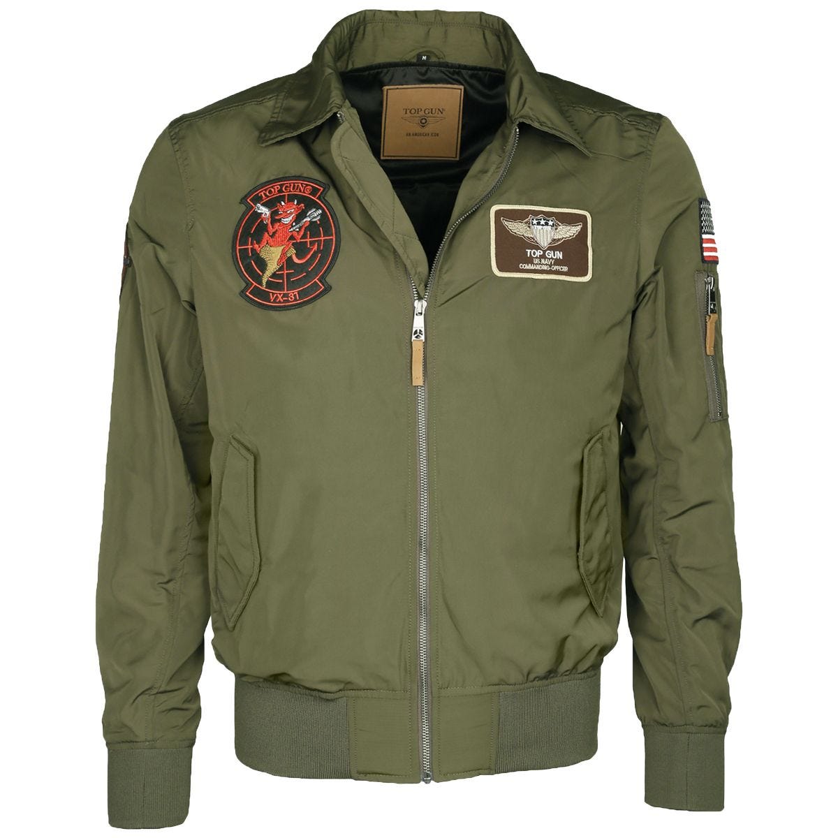 Mil-Tec Top Gun Flight Jacket Hornet Olive Drab