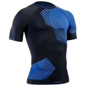 Tervel Optiline Shirt Short Sleeve Black/Blue