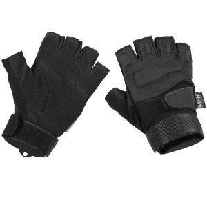 MFH Protect Tactical Fingerless Gloves Black