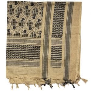 Mil-Tec Shemagh Scarf Pineapple Coyote / Black