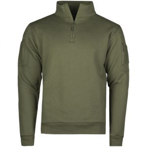 Mil-Tec Tactical Sweatshirt with Zipper Ranger Green