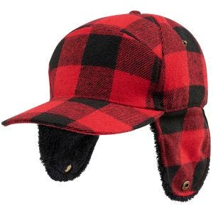 Brandit Lumberjack Winter Cap Red/Black Checkered