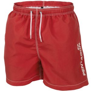 Pentagon Hippocampus Swimming Shorts Red