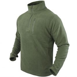 Olive green quarter top zip