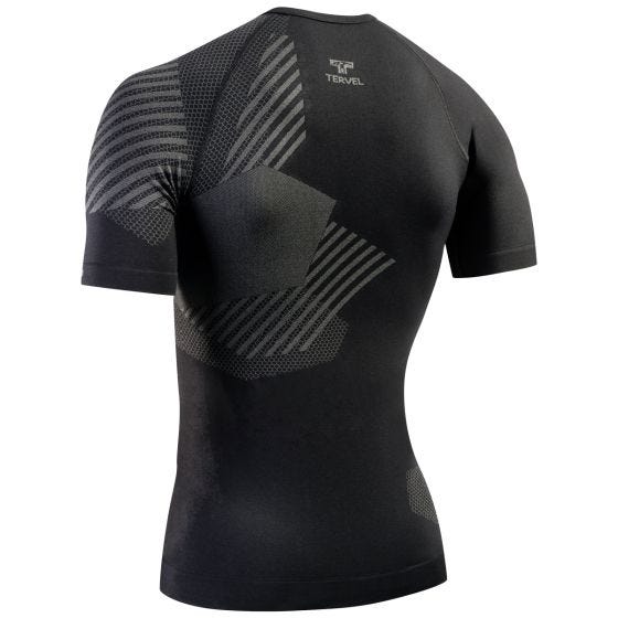 Tervel Optiline Shirt Short Sleeve Black/Grey