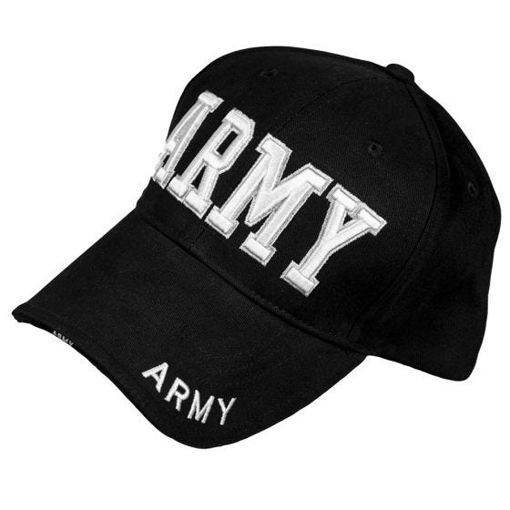Mil-Tec Army Sandwich Baseball Cap Black