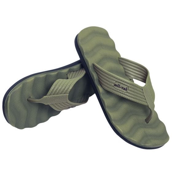 Mil-Tec Combat Flip Flops Olive Drab
