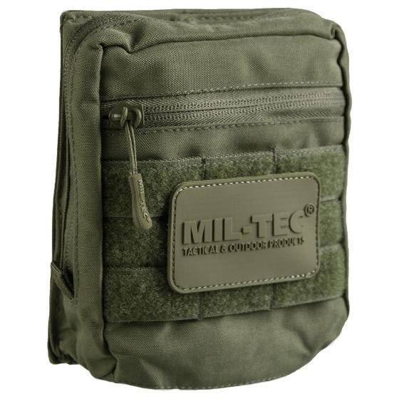 Mil-Tec Multipurpose Pouch with Hook-and-Loop Backside Olive