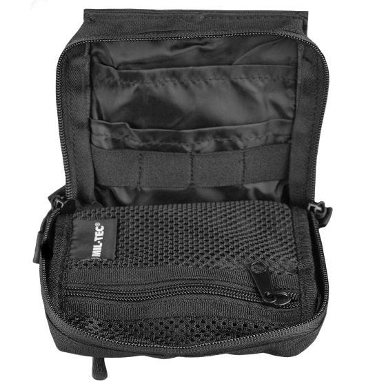 Mil-Tec Multipurpose Pouch with Hook-and-Loop Backside Black