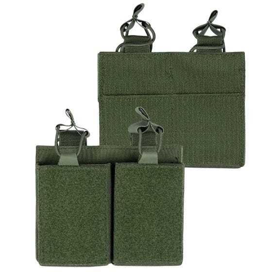 Mil-Tec Double Magazine Pouch with Hook-and-Loop Olive