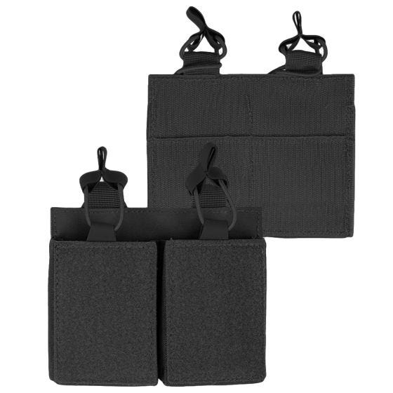 Mil-Tec Double Magazine Pouch with Hook-and-Loop Black