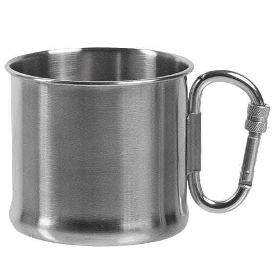 Mil-Tec Stainless Steel Cup With Carabiner 500ml