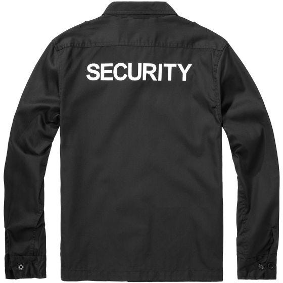 Brandit Security US Long Sleeve Shirt Black