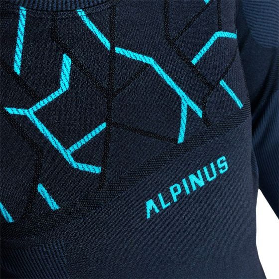 Alpinus Boy's Outdoor Gausdal Thermoactive Base Layer Set Graphite Blue