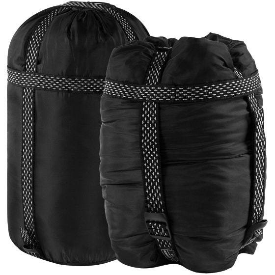Alpinus Classic 1050 (Right) Sleeping Bag Black/Orange