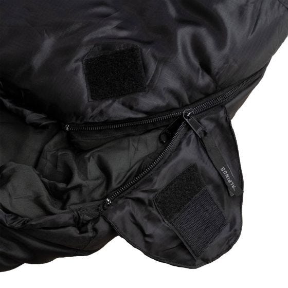 Alpinus Classic 1050 (Right) Sleeping Bag Black/Orange