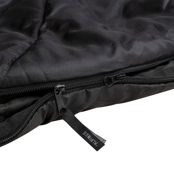 Alpinus Classic 1050 (Right) Sleeping Bag Black/Orange