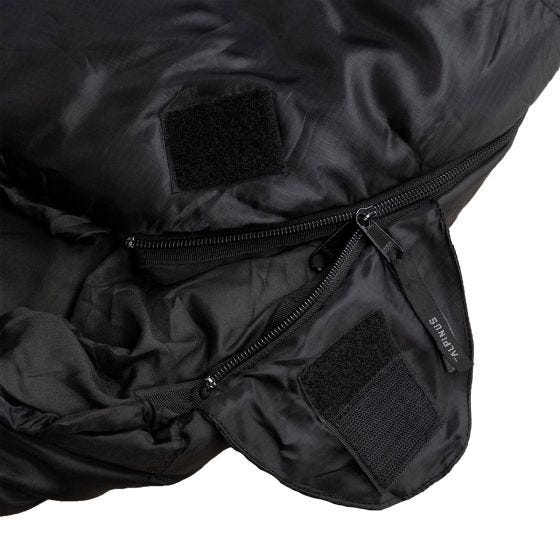 Alpinus Classic 1250 (Left) Sleeping Bag Black/Red